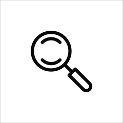 magnifie vector icon illustration sign on white background. color editable eps 10