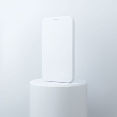 3d blank Mobile Phone presentation mockup. Vector teamplate. 