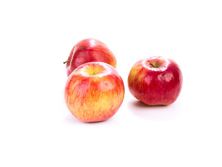 apples on white background