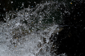 飛び散る水しぶき
