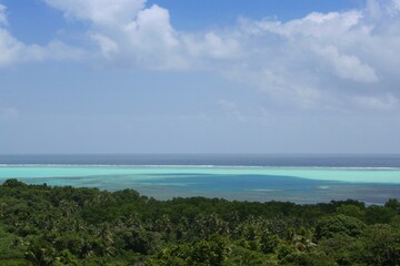 Philippine Sea seen from the tip of Babeldaob, the big island of Palau.