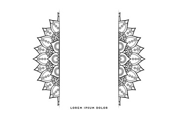 Dreamy wallpaper with mandala pattern