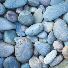 Pebbles stone or river stone  background with vintage filter 