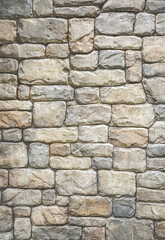 Background of unshape stone or rock wall 