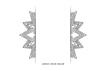 Dreamy wallpaper with mandala pattern