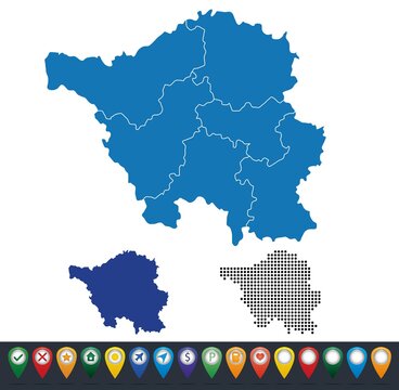 Set maps of Saarland state
