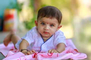 cute little indian child portrait