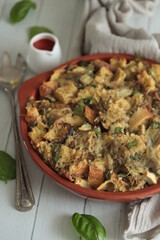 pain perdu à l'aubergine