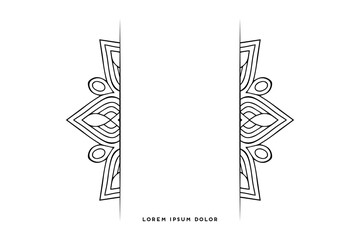 Dreamy wallpaper with mandala pattern