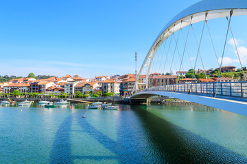 views of plentzia harbor in basque country, Spain