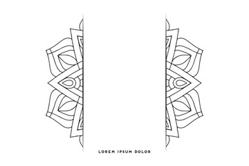 Dreamy wallpaper with mandala pattern