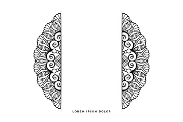 Dreamy wallpaper with mandala pattern