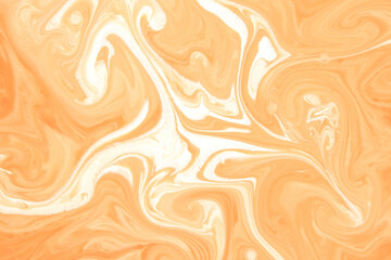 coffee and milk mixing or marbled chocolate,  watercolor texture background, illustration, abstract art