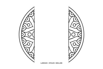 Dreamy wallpaper with mandala pattern