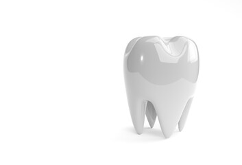 Dental model of premolar tooth 3D Rendering.