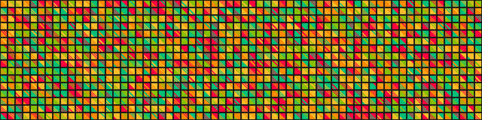 Abstract Geometric Pattern generative computational art illustration