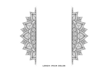 Dreamy wallpaper with mandala pattern