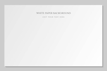 Fototapeta premium Simple Minimalist Elegant Luxury Blank White Paper Background Design Vector