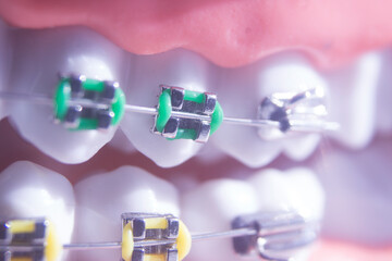 Metal teeth brackets