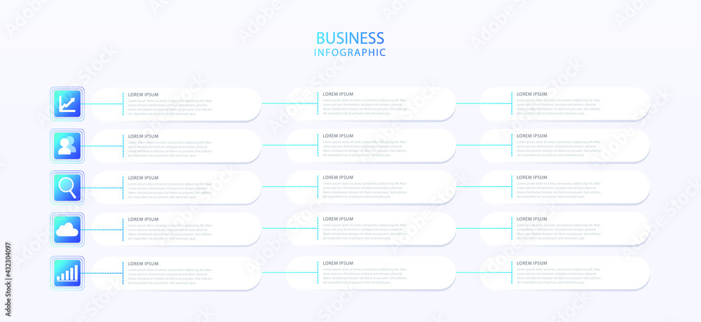 Poster flow diagram infographic. business organization. data set, process, classification, data analytic an