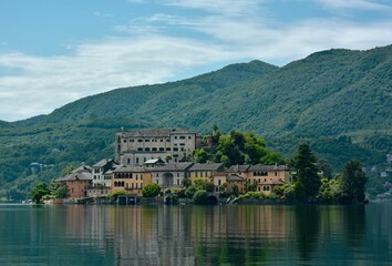 Fototapeta premium St. Julius Island on Lake Orta