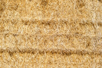 Straw bales background