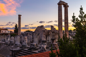 Fototapeta na wymiar Temple of Apollo in Didyma antique city. Anatolia. Turkey