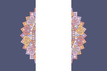 Fototapeta premium Dreamy wallpaper with mandala pattern