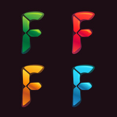 F letter logo in alarm clock style.