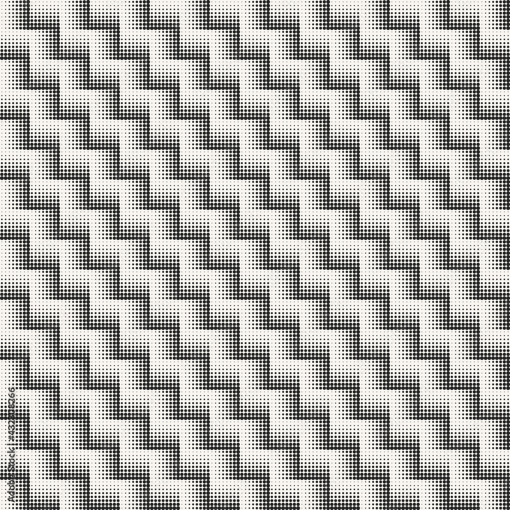 Aufkleber abstract geometric vector pattern with op art effect