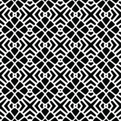 Geometric vector pattern with Black and white colors. Seamless abstract ornament for wallpapers and backgrounds.