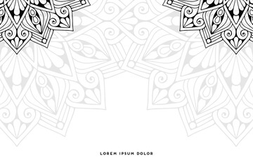 Dreamy wallpaper with mandala pattern