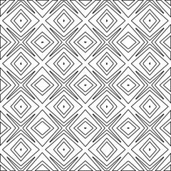  Geometric vector pattern with Black and white colors. Seamless abstract ornament for wallpapers and backgrounds.