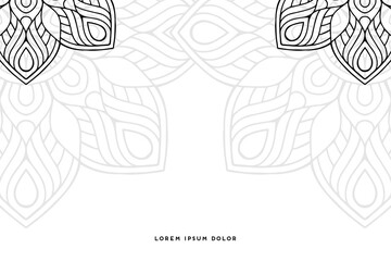 Dreamy wallpaper with mandala pattern