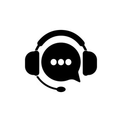 Help, Support and Contact Vector Icon. Phone Assistant, Online Help, Video Chat, Support service, isolated on white background. Vector illustration