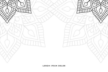 Dreamy wallpaper with mandala pattern