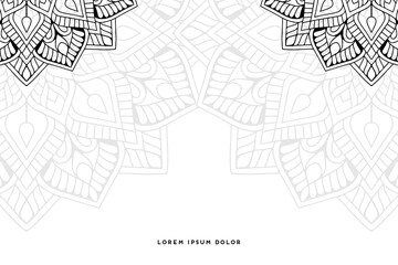 Obraz premium Dreamy wallpaper with mandala pattern