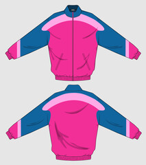 retro vintage windbreaker hoodie jacket template © Ronillo