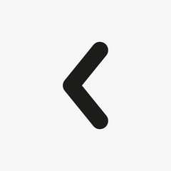 Left arrow icon. Previous page, go back sign for website and mobile app UI designs.