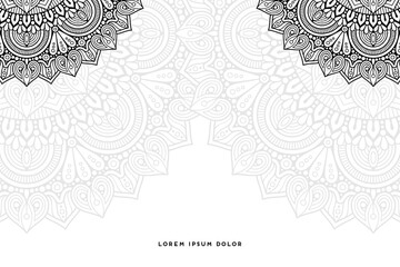 Dreamy wallpaper with mandala pattern