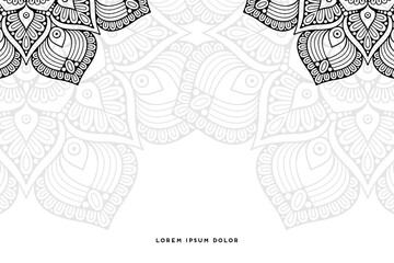 Dreamy wallpaper with mandala pattern