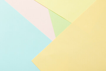 colourful in pastel colours blank paper background