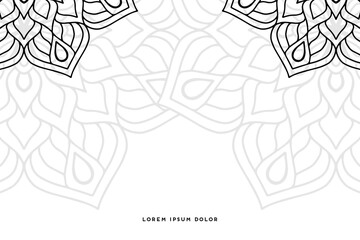 Dreamy wallpaper with mandala pattern