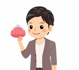 カーディガンを着た若い男性