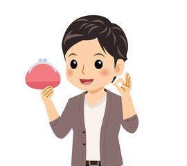 カーディガンを着た若い男性