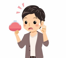 カーディガンを着た若い男性