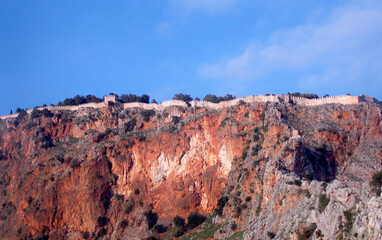 Wall for castle in Alanya 
