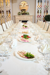 Fototapeta premium wedding table setting