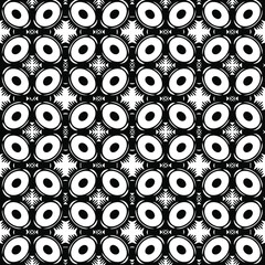  Geometric vector pattern with Black and white colors. Seamless abstract ornament for wallpapers and backgrounds.