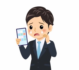 黒いスーツを着た男